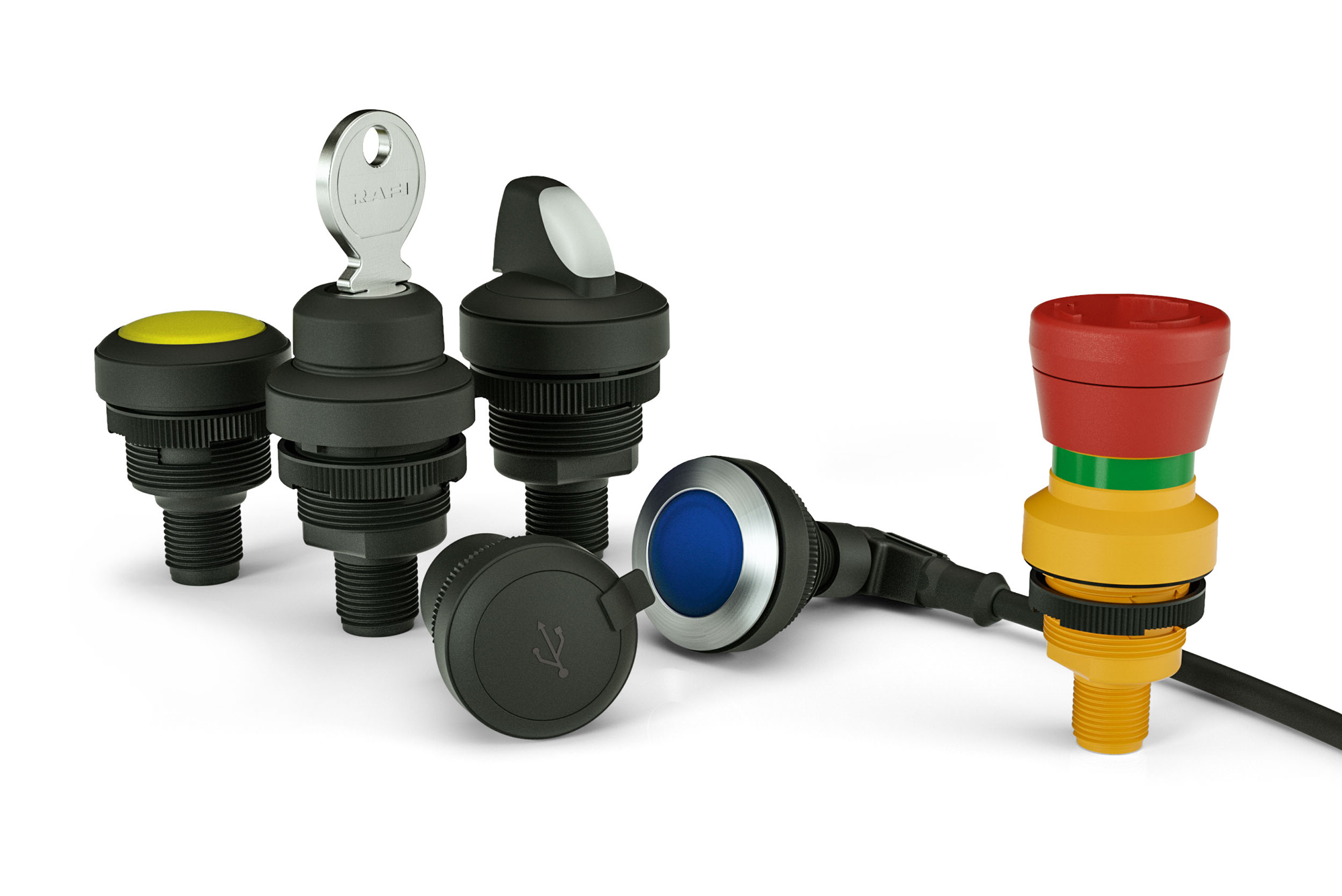 Taster und Schalter mit M12-Anschluss