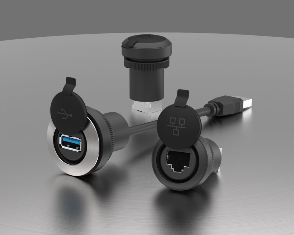Robuste USB3.0- und RJ45-Durchführungen 1 RAMO F USB RJ45 2000px