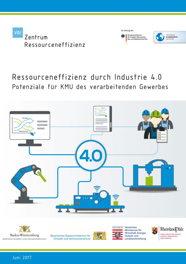 VDI-Studie: Industrie 4.0 für KMU spart 25% Ressourcen 1 Ressourceneffizienz durch Industrie 4.0 Potenziale fuer KMU des