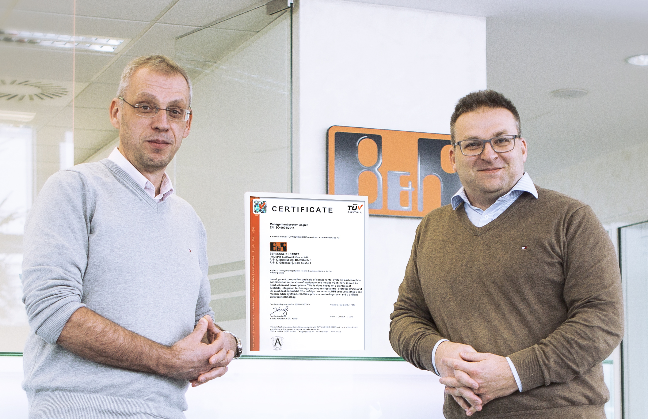 B&R in Österreich zertifiziert