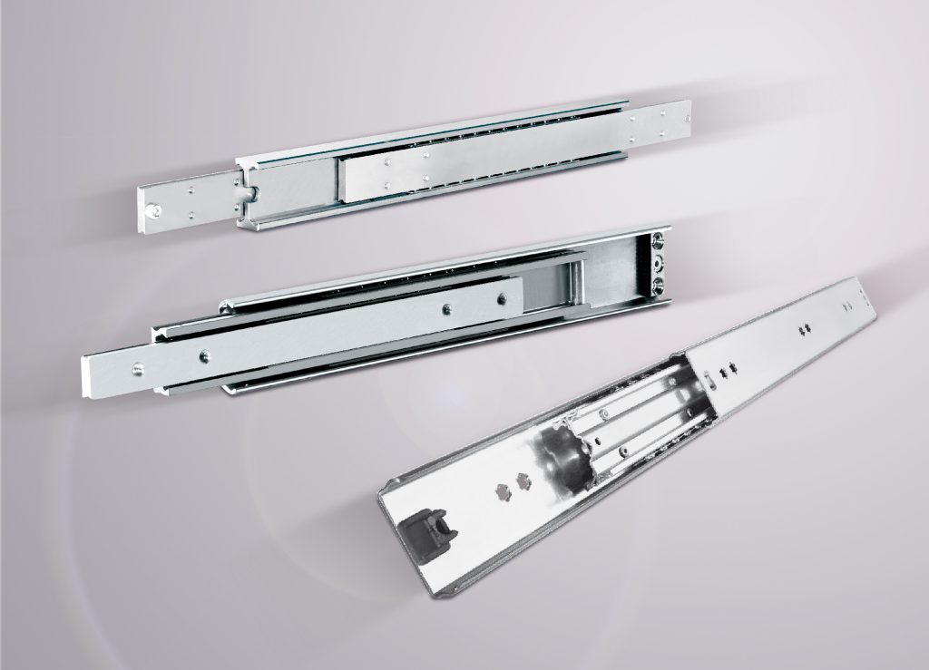 Teleskopführungen für Ladungsträger 1 Teleskopfu?hrungen von Rollon sind auf Robustheit und Wirtschaftlichkeit ausgelegt.