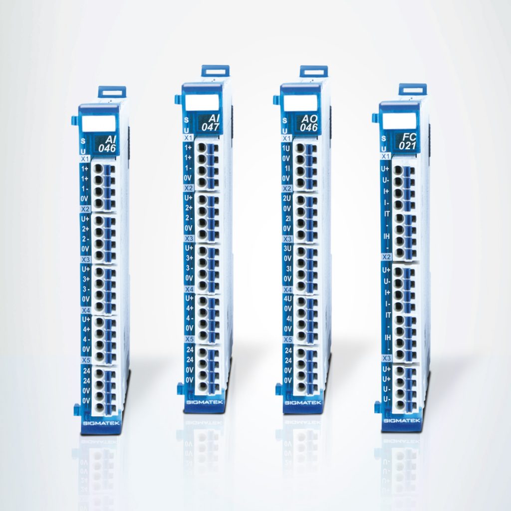 Vier Messmodule im kompakten S-DIAS-Format 1 Alle neuen S-Dias-Messmodule verfügen über Überlast- bzw. Kurzschluss-Erkennung.