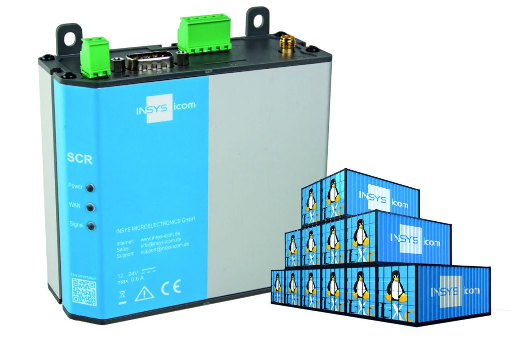 Industrielle VPN-Router für Neu- und Bestandsanlagen 1 SCR Linux Container