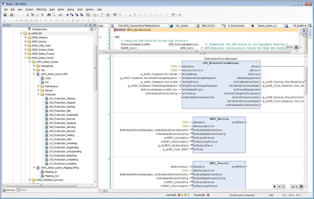 Intelligent gesteuert,
flink verpackt 2 SEW4203 Movisuite IEC Editor