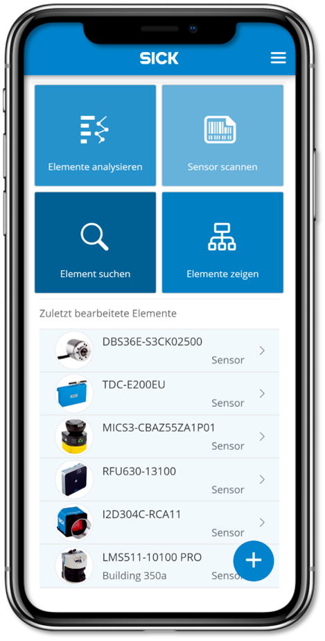 App zur Digitalisierung von Sensoren