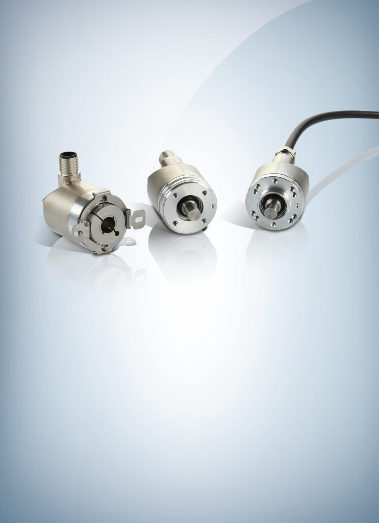 Encoder mit IO-Link-Schnittstelle 1 Die robusten Encoder werden zur Messung von Absolutpositionen und Geschwindigkeiten eingesetzt.