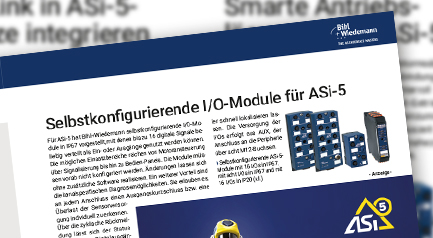 ASi-5: Smarte Vernetzung für die Feldebene