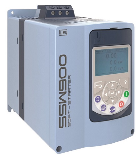 Kompakter Softstarter mit integrierter SPS 2 Die Softstarter SSW900 sorgen für hohen Bedienkomfort dank LCD-Display und Programmier-Assistenten