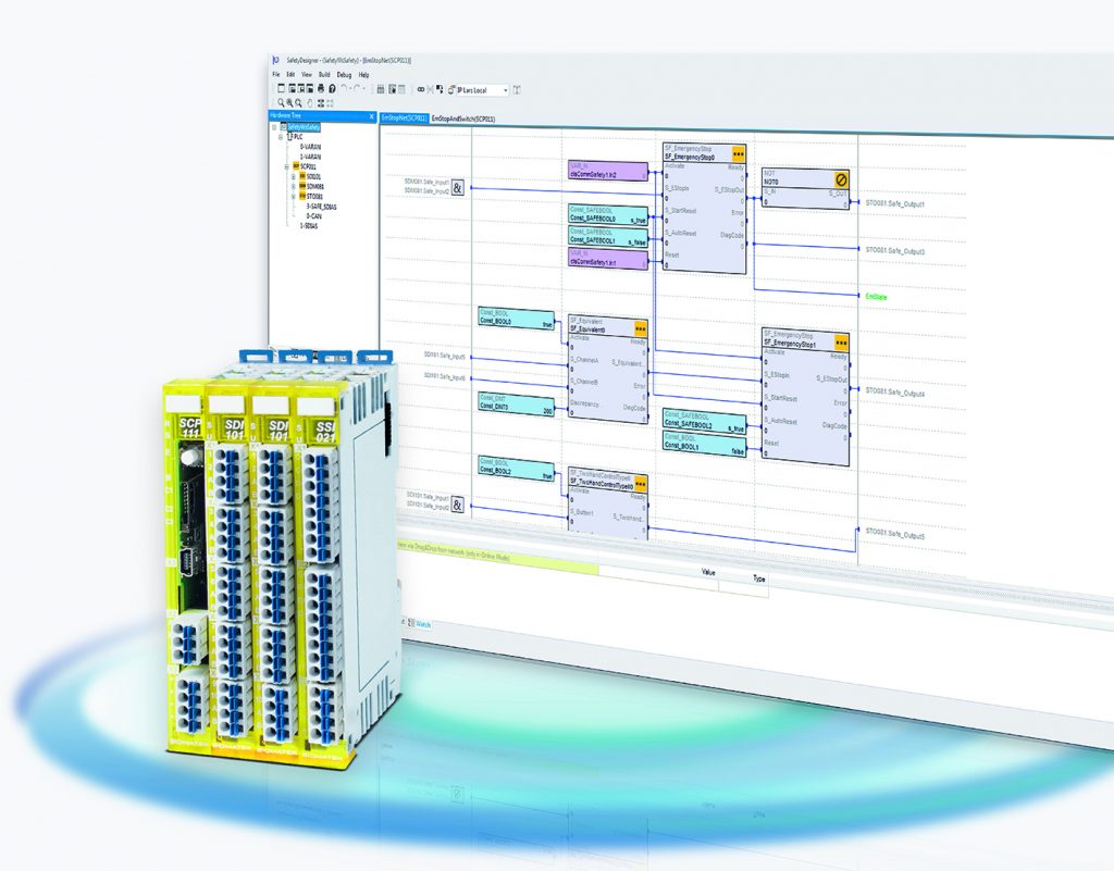 Positionswerte sicher erfassen und verarbeiten 1 Safety Designer S DIAS Gruppe PRINT