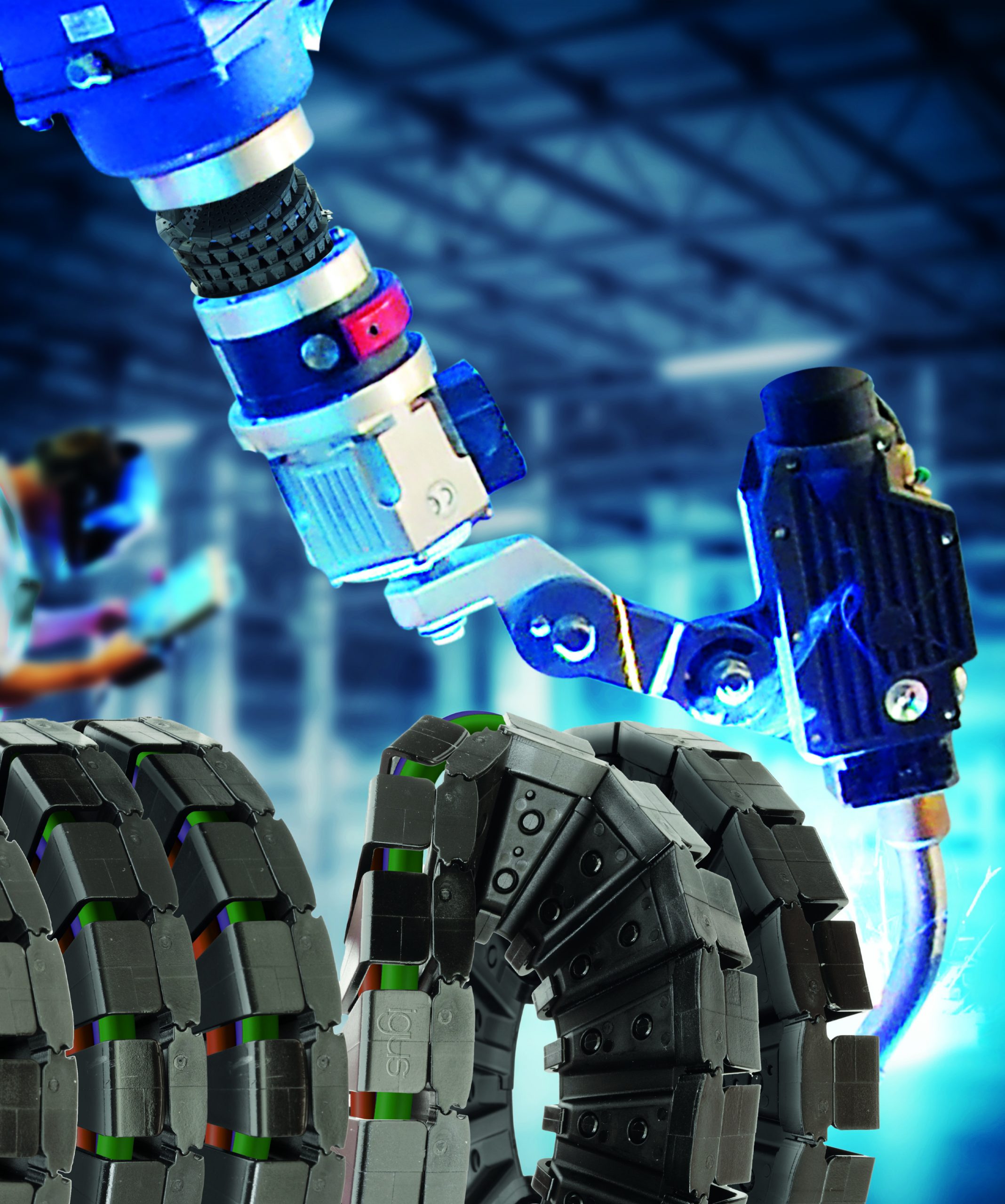 Energiekette mit Drehbewegungen bis 7.000°