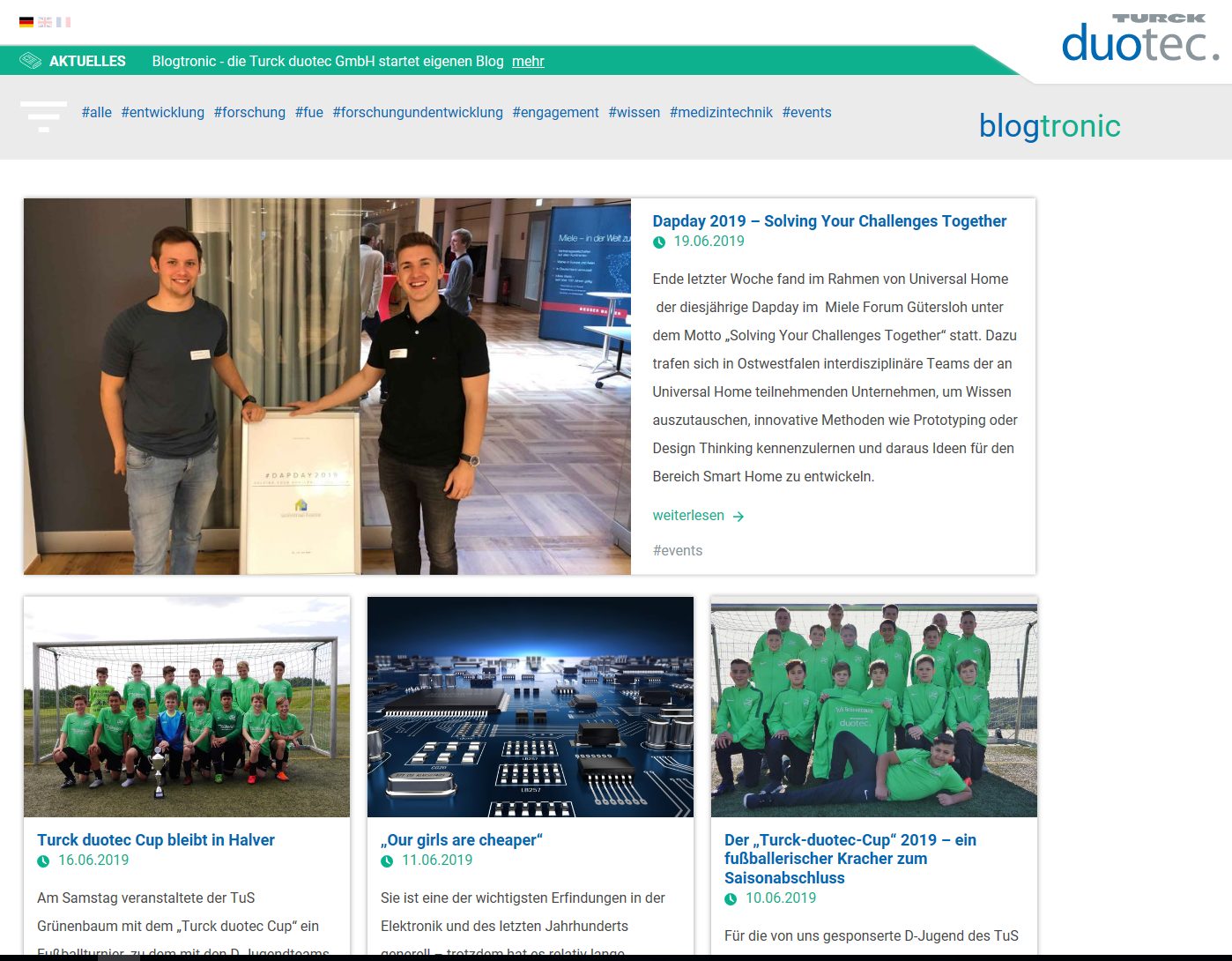 Blogtronic – Neues aus der Welt der Elektronik