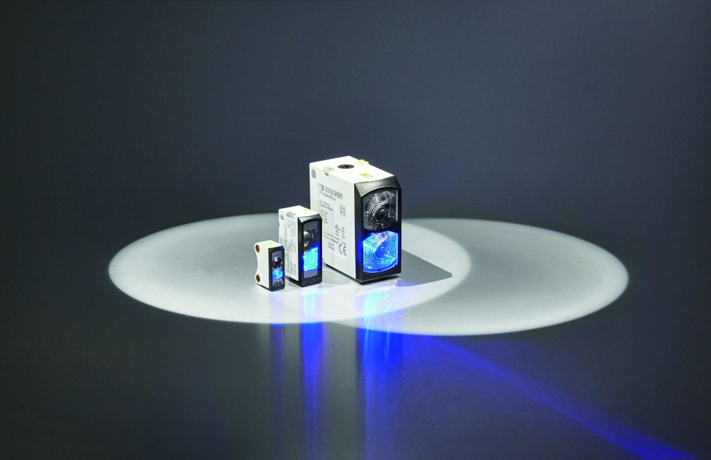 Miniatur-Lichttaster mit blauer LED 1 Neu sind eine Variante im Subminiaturformat (Tastweite 50mm) sowie Ausführungen im Miniaturformat (Tastweite 80mm) und im Kompaktformat (Tastweite 1.200mm).