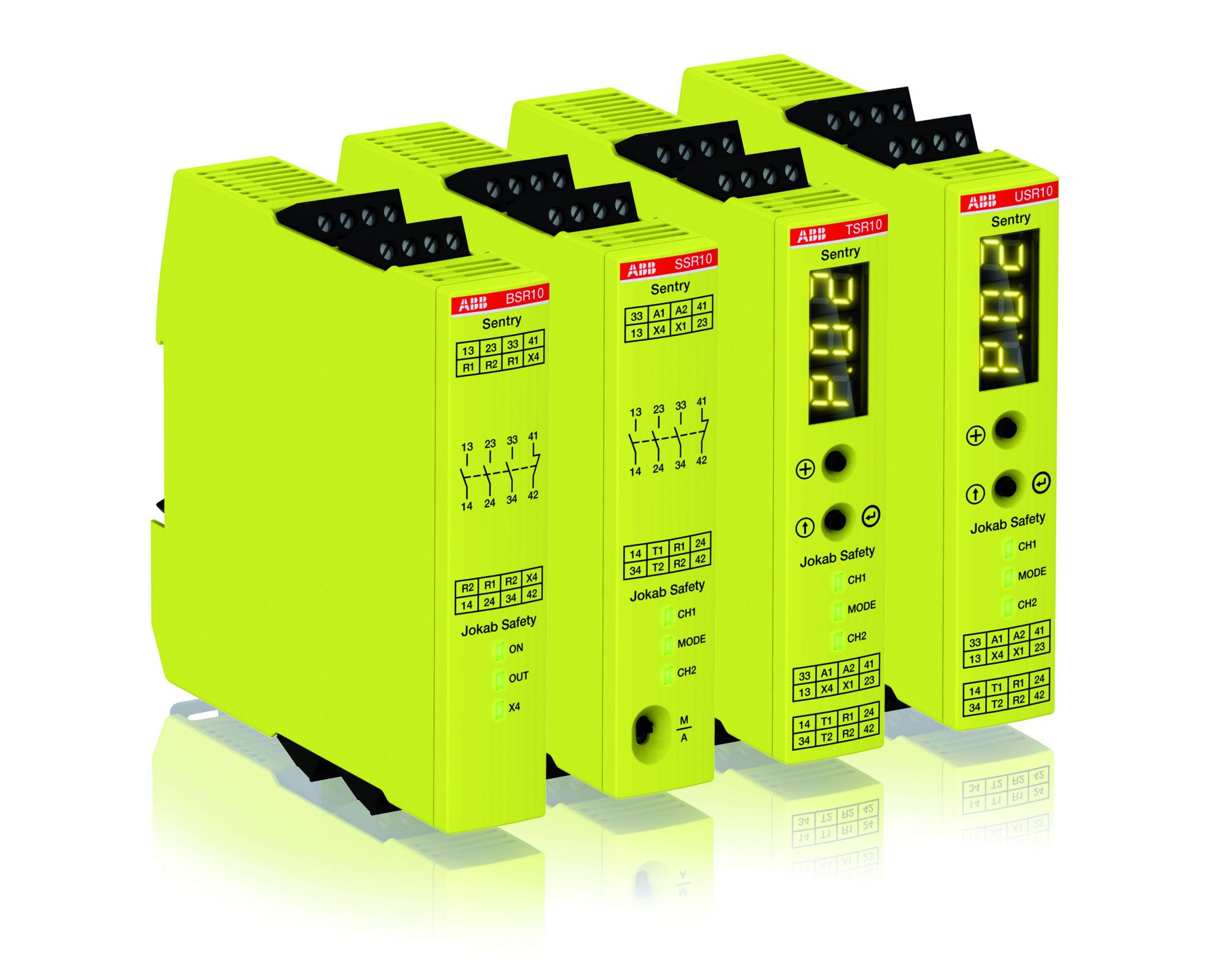 Sicherheitsrelais-Reihe mit Multi-Reset