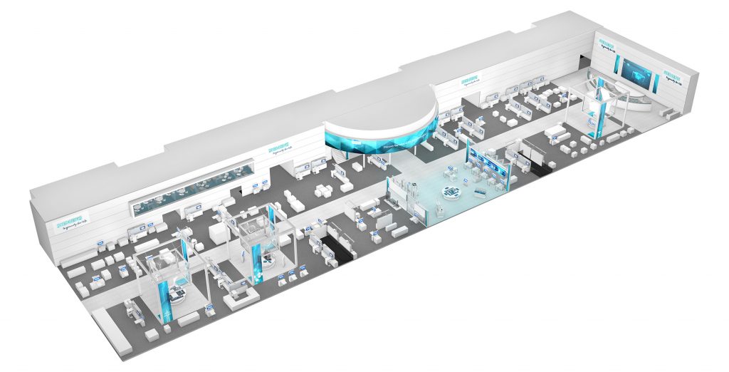 Wert der Digitalisierung 1 Siemens präsentiert sich in Hannover unter dem Motto „Discover the value of the Digital Enterprise” auf 3.500m² Hallenfläche.