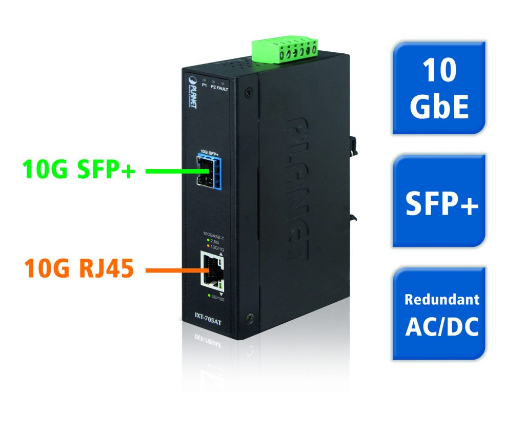 Industrieller Ethernet-Media-Konverter 1 Spectra IXT 705AT Media Konverter