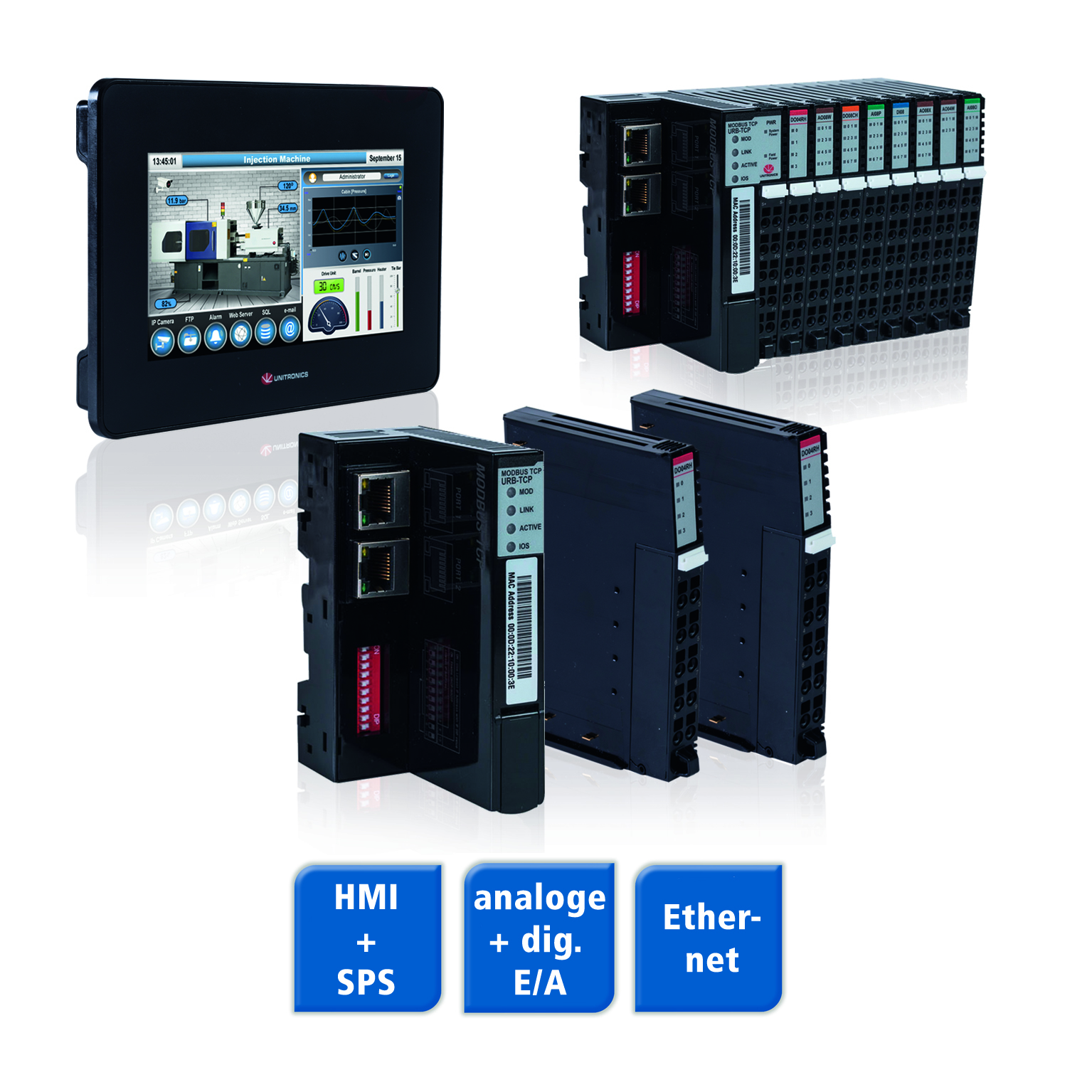 All-in-One-Steuerung um I/O-Module erweiterbar