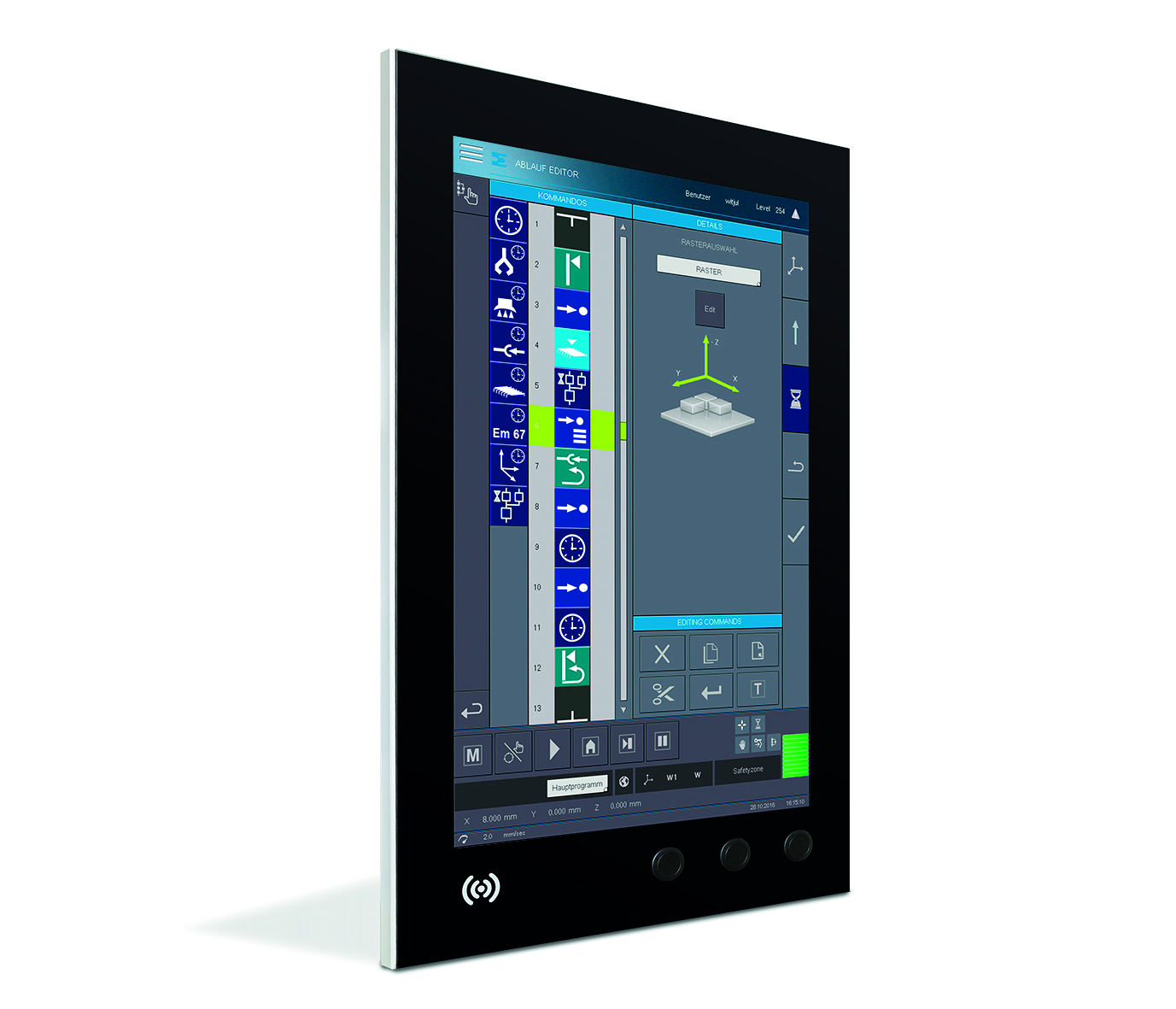 Multitouch mit HMI-Link: Sigmatek TAE 2343 3 Multitouch mit HMI-Link:
Sigmatek TAE 2343