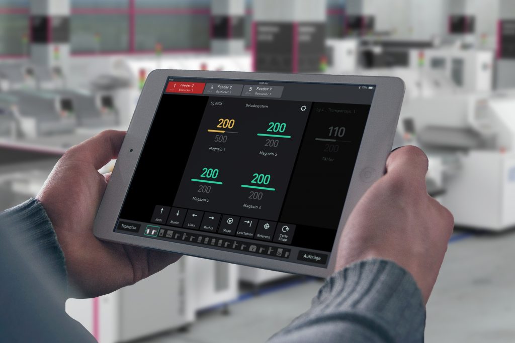 Neues Konzept für mobile Maschinenbedienung 1 Tablet in Fertigung scope
