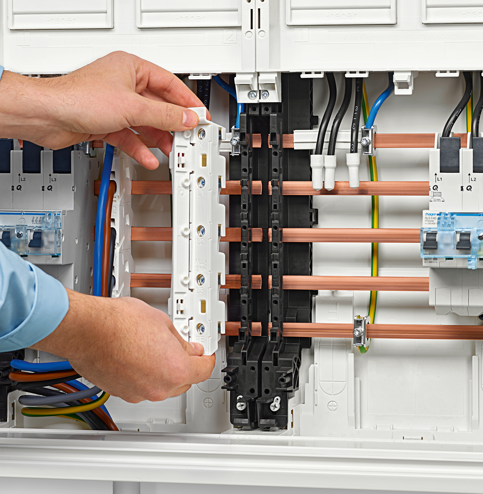 Sammelschienenverbinder für Zählerplätze