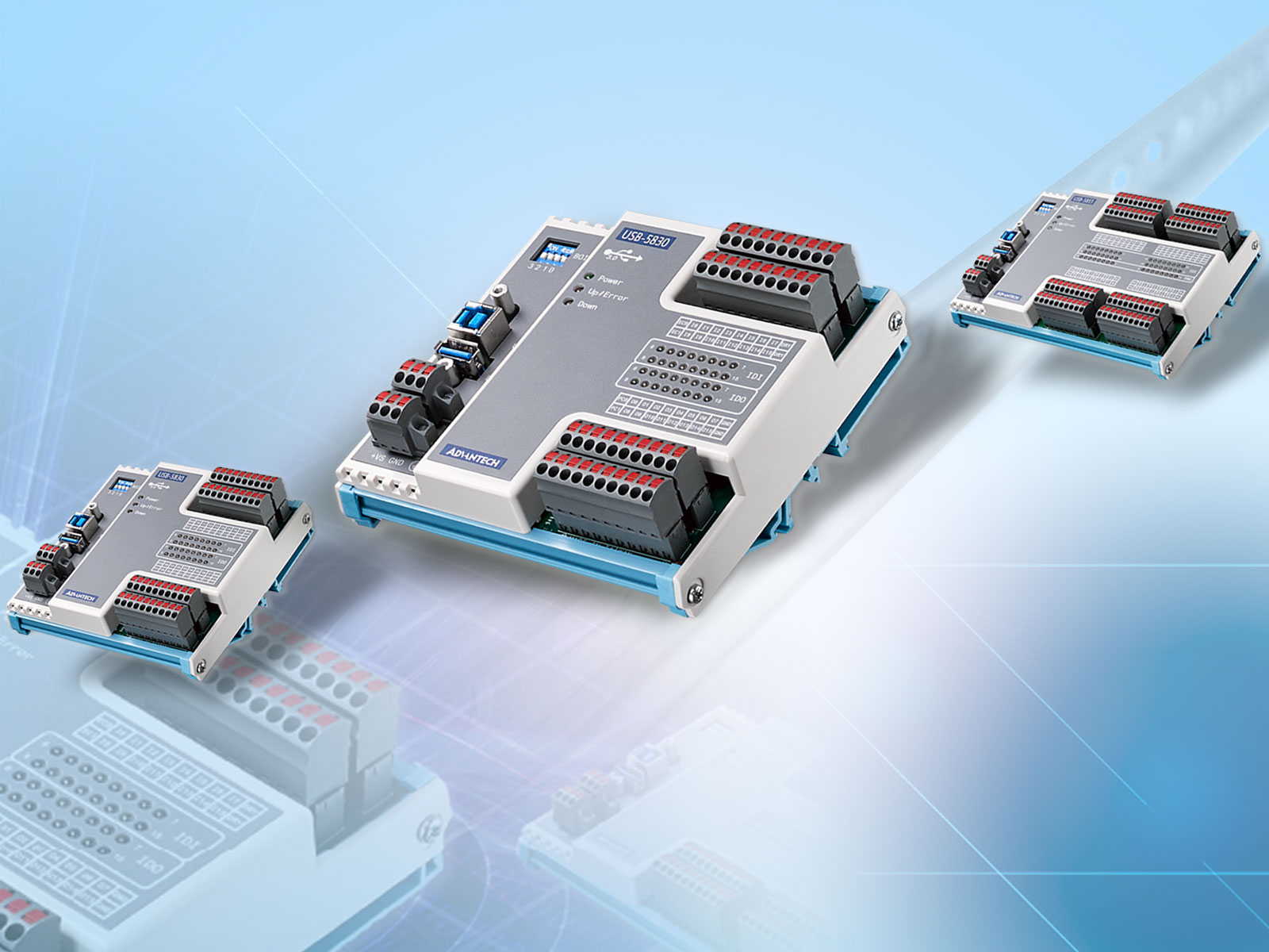 DAQ mit USB für die Hutschiene