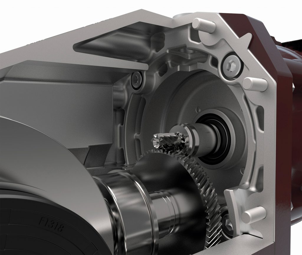 Kombination nach Maß 2 Die IE4-Synchronmotoren lassen sich mit den WG20-Getrieben zu Antriebseinheiten mit hoher Leistungsdichte kombinieren.