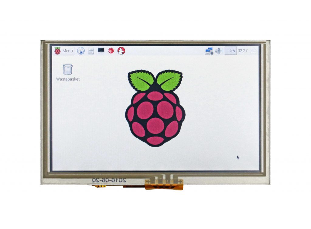5"-Zoll-HDMI-Touchscreen-Display für Raspberry Pi-basierte Applikationen 1 Winstar WF50BTIFGDHTX Frontseite