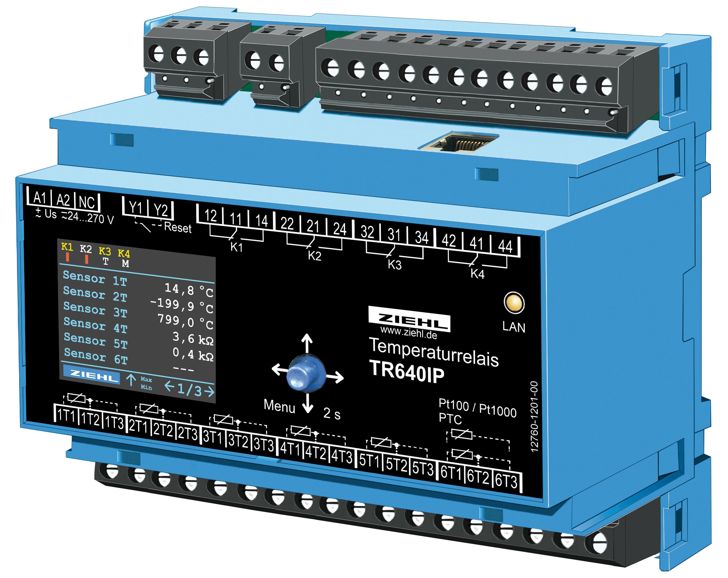 Temperaturrelais für Trafo- und Motorschutz
