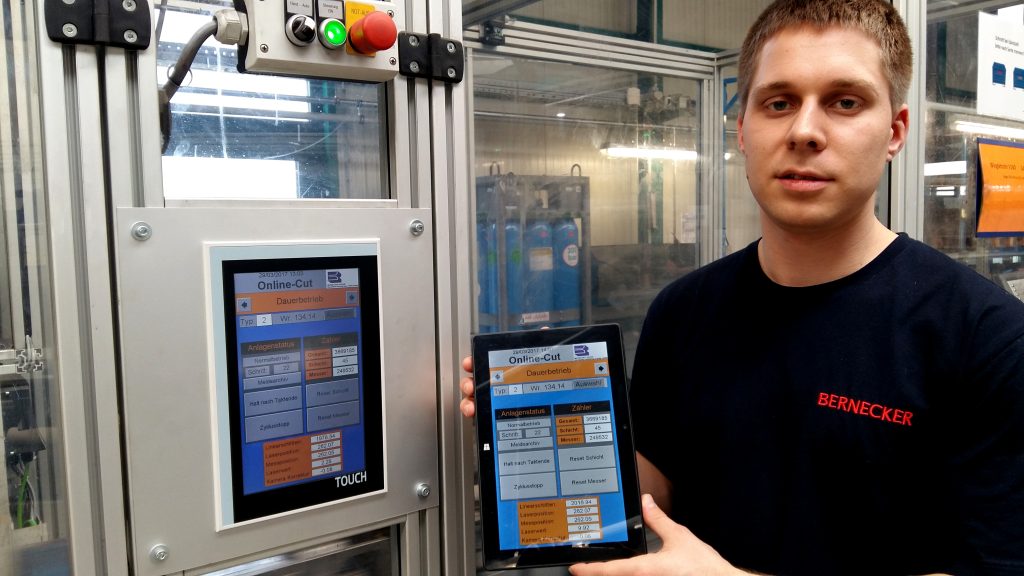 Stärkung der Unabhängigkeit 2 Eingebautes Insevis-Panel und Windows-Tablet zur getrennten Visualisierung einer S7-CPU