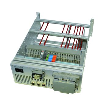 Baugruppenträger fertig montiert und bestückt