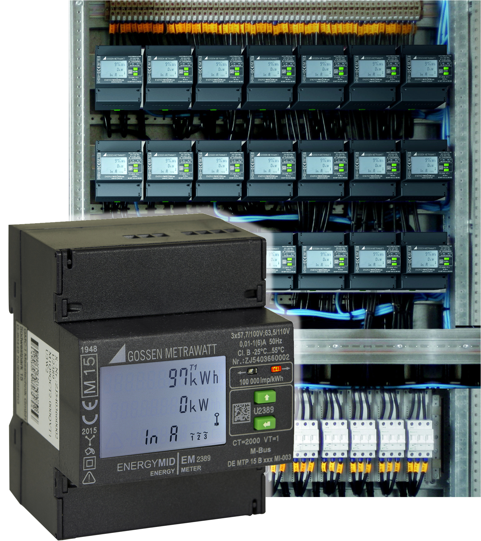 Kompakter Energiezähler mit breitem Funktionsspektrum