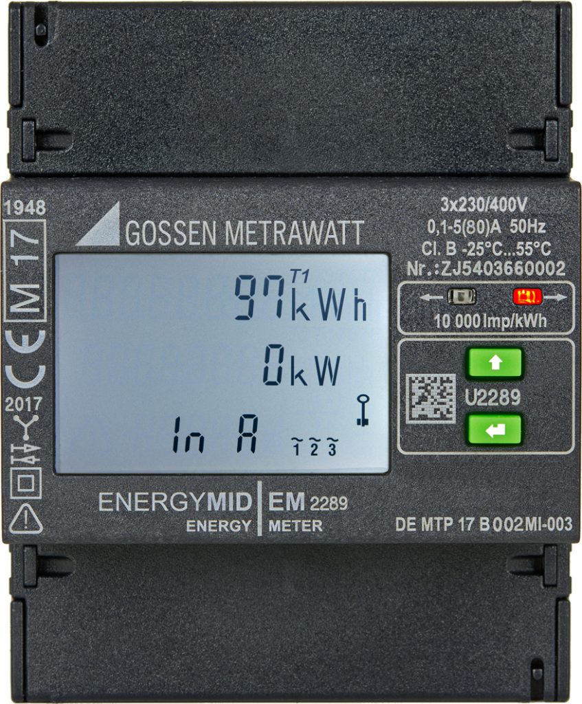 Exakte Energieerfassung mit Direktanschluss 1 Der hochkompakte EnergyMid von Gossen Metrawatt ist ab sofort auch in zwei Versionen zur Direktmessung ohne Strom- und Spannungswandler erhältlich