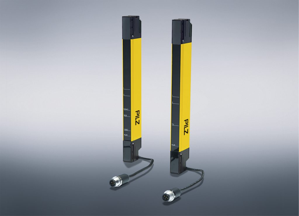 Lichtschranken in schmaler Bauform 1 Mit ihrer schmalen Bauform sorgen PSENopt slim vor allem in platzkritischen Anwendungen für höchste Sicherheit. Dort erfüllen die Typ 2 und Typ 4 Lichtschranken je nach Anforderung Finger- und Handschutz.