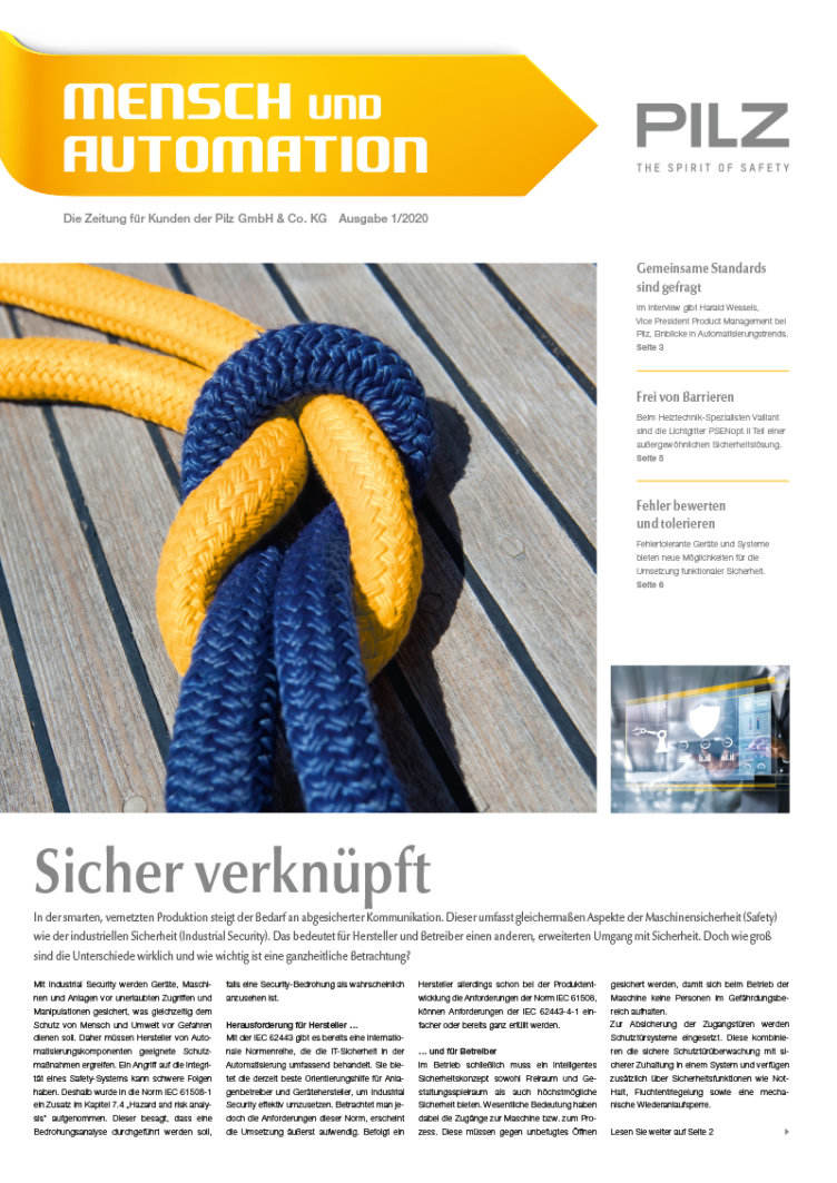Aktuelle Ausgabe ‚Mensch und Automation‘