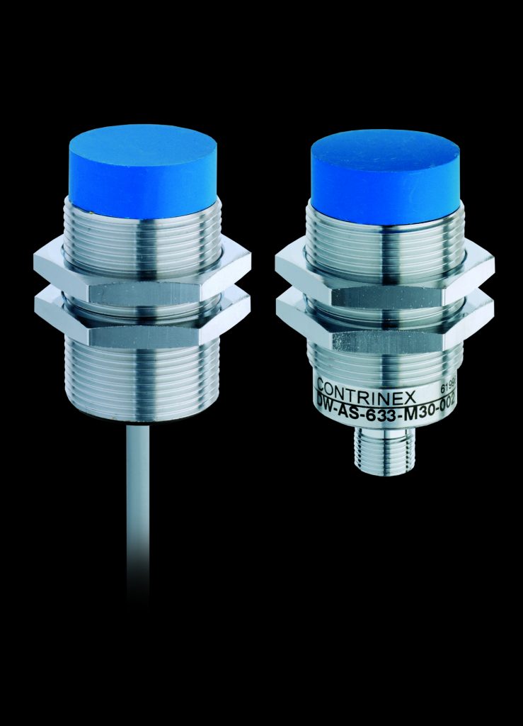 Induktiver M30-Sensor mit erweitertem Schaltabstand 1 Das robustes Metallgehäuse und vollständig vergossene Elektronik sorgen für eine extreme Belastbarkeit der Sensoren.