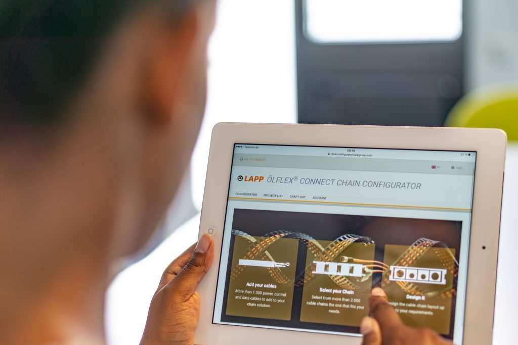 Online-Konfigurator für Energieketten 1 lapp chain configurator 1
