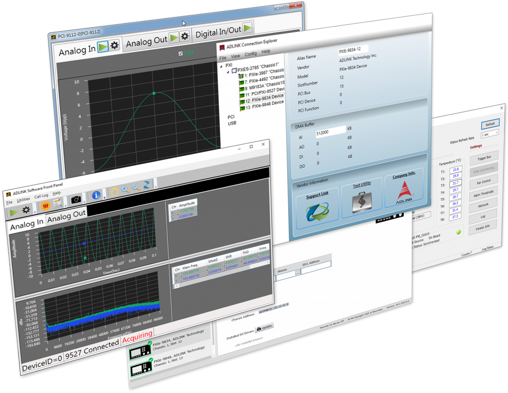Measurement-SoftwarePlattform 1
Die Automatisierungsplattform kann in
Verbindung mit DAQ- und PXI-Modulen eingesetzt werden.