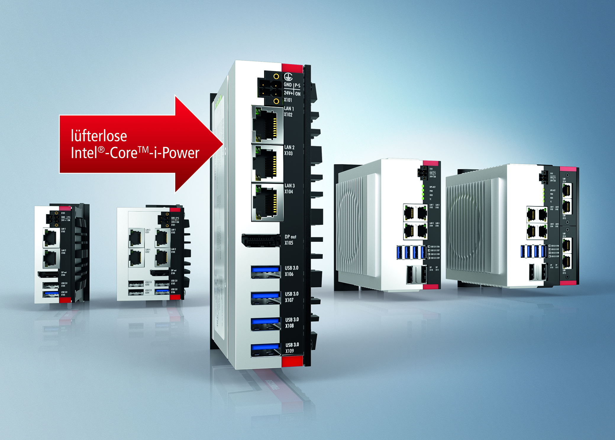 Kompakter, lüfterloser Industrie-PC