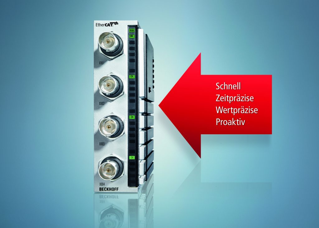 Hochpräzise Messtechnik für Automatisierer 2 Die neue Generation der Messtechnik-Hardware gewährleistet eine sehr hohe Qualität an Messdaten basierend auf folgenden Eigenschaften:
schnell: Abtastraten von bis zu 50.000 Samples/s
zeitpräzise: exakte Synchronisierung < 1 μs
wertpräzise: Messgenauigkeit von 100 ppm bei 23 °C
proaktiv: integrierte Anschluss- und Funktionsdiagnose in den einzelnen Modulen