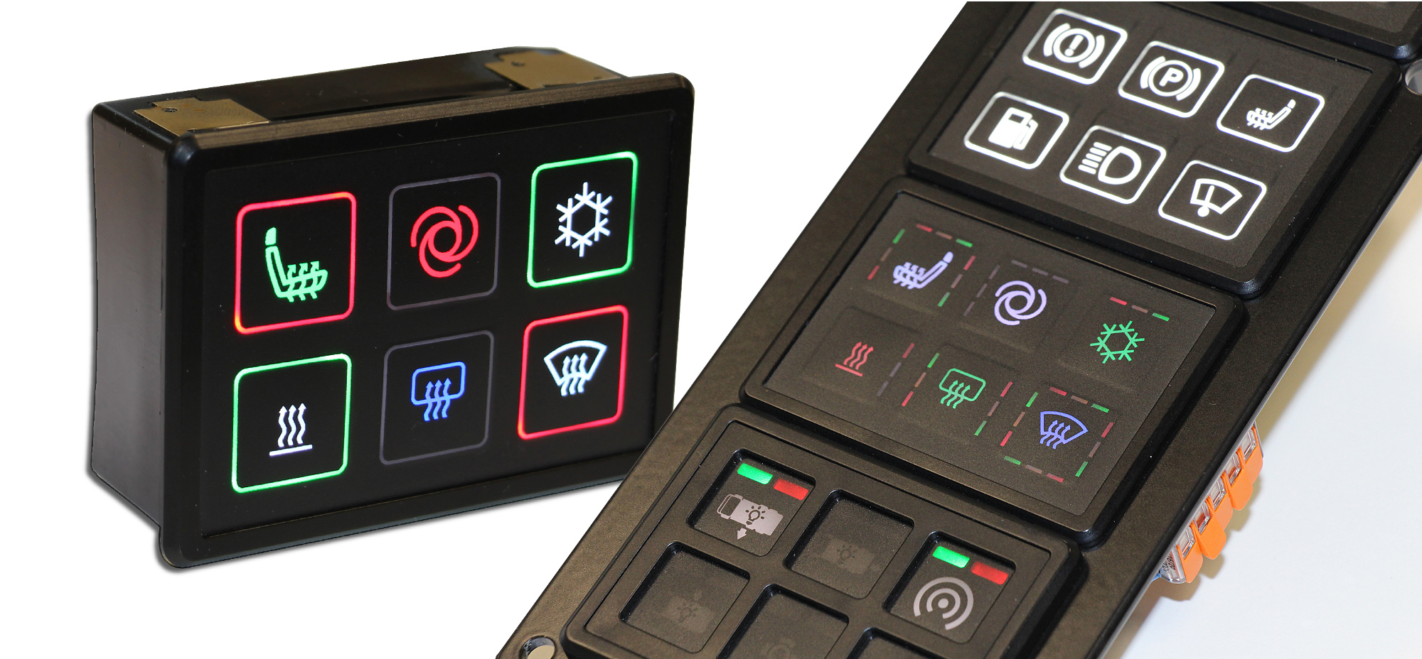 Beleuchtungsoptionen für einbaufertige CAN-Module 4 Beleuchtungsoptionen für einbaufertige CAN-Module