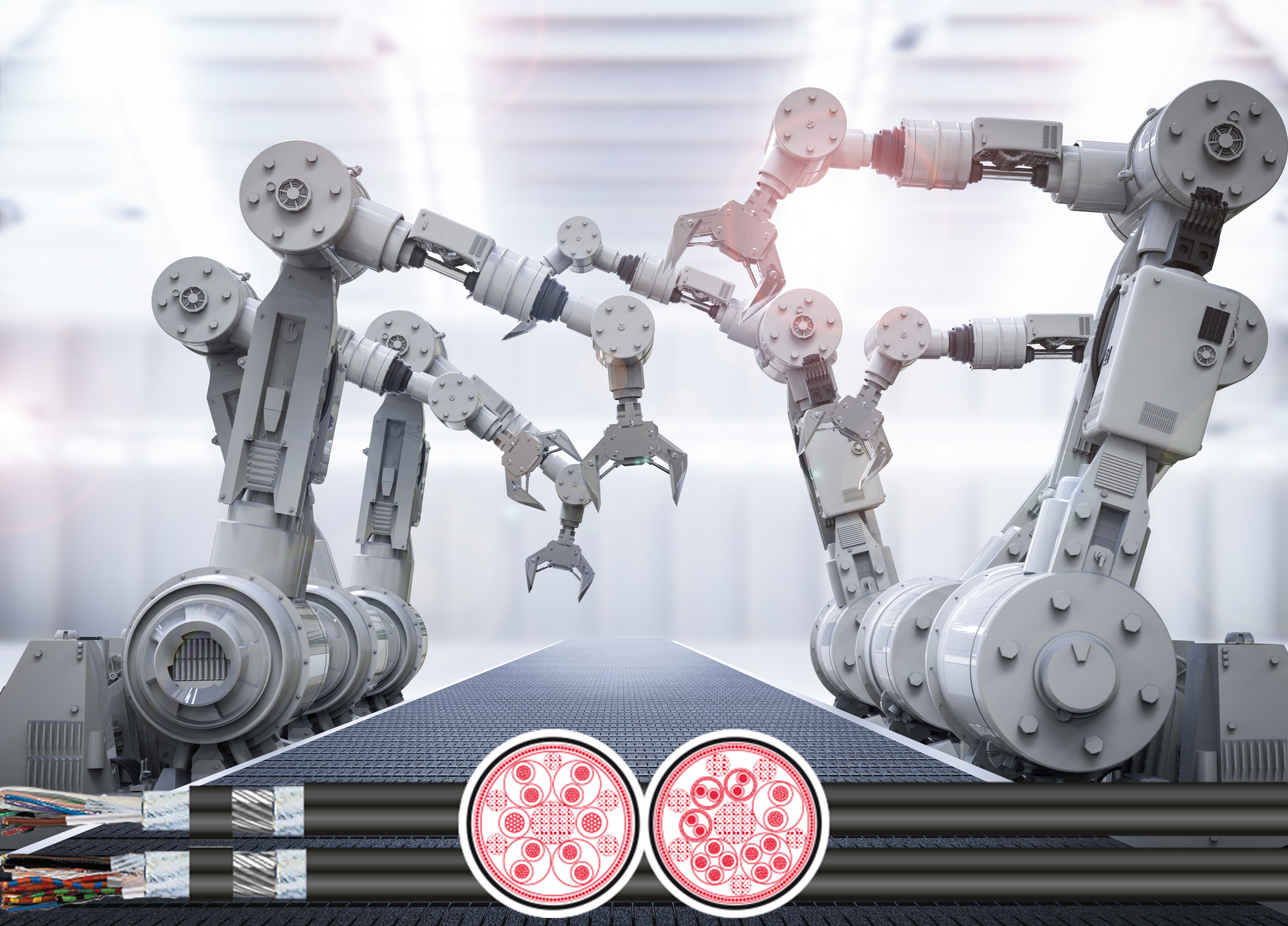 Adhäsionsarme und torsionsfeste Roboterleitungen 2 Adhäsionsarme und torsionsfeste Roboterleitungen