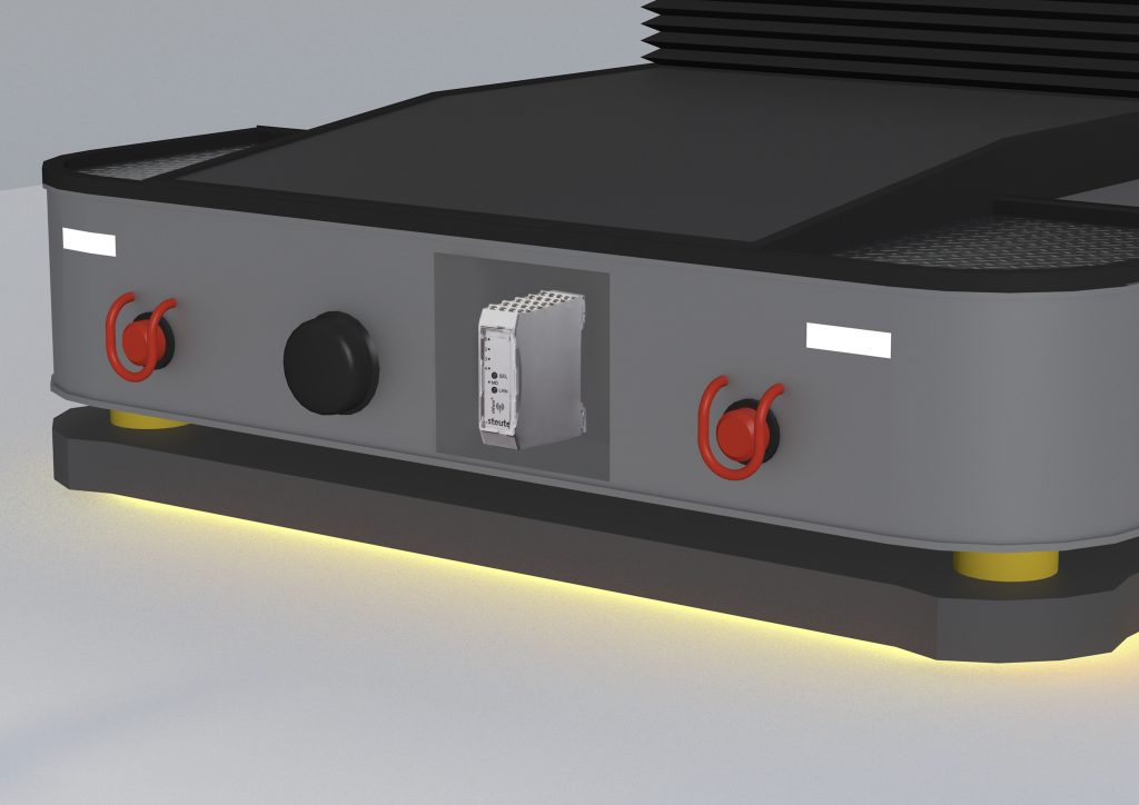 Per Funk zum Fahrzeug 3 Die Deep-Sleep-Funktion von Nexy
schafft die Voraussetzung für einen energieeffizienten Betrieb von FTS-Flotten.