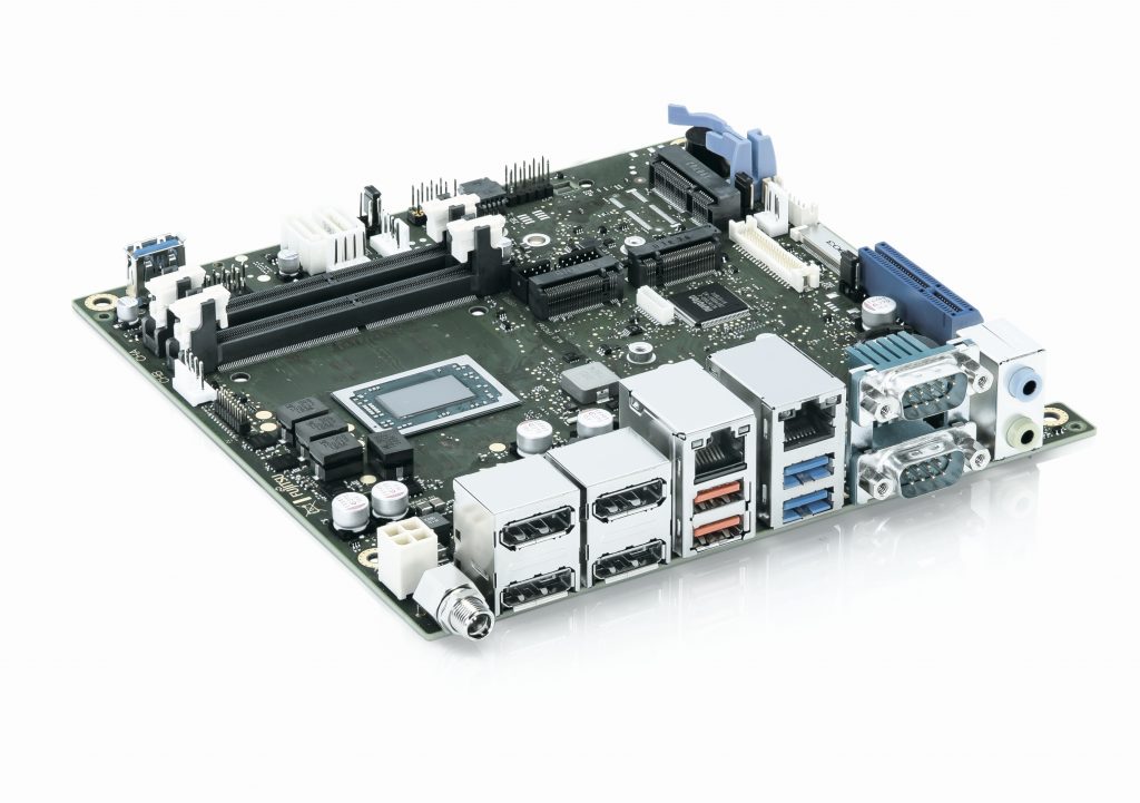 'Made in Germany'-Angebot noch differenzierter 1 Neu von Kontron 'Designed by Fujitsu' Mini-ITX-Boards mit AMD Ryzen Prozessor für hohe Leistungsfähigkeit mit im System-on-Chip integrierter Grafik.