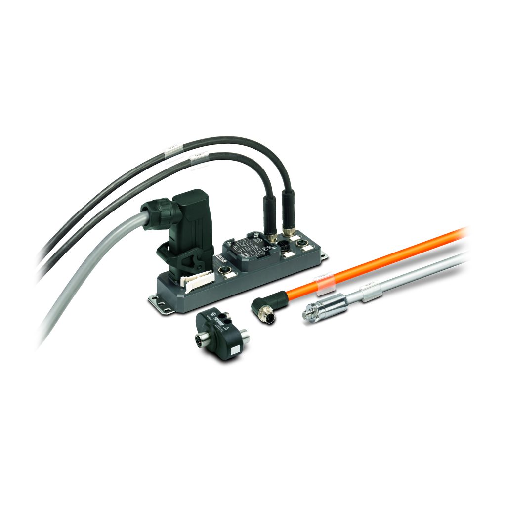 Push-Lock-Anschlusstechnik für M12 Power 2 Produktprogramm M12 Power von Phoenix Contact: Konfektionierbare Federkraft-Steckverbinder sowie fertig konfektionierte Kabel und Verteiler bieten für eine Vielzahl an Applikationen die richtige Lösung.