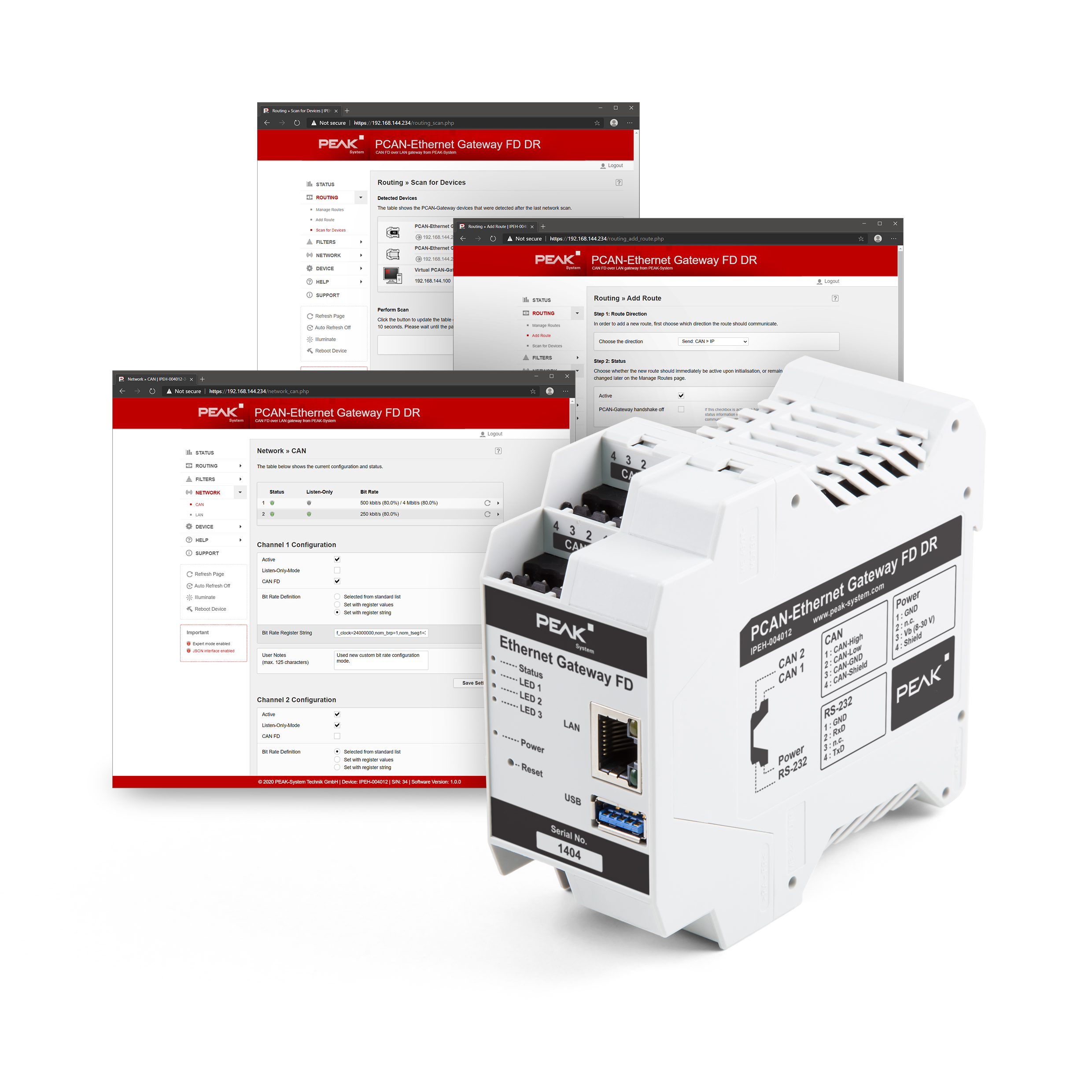 CAN-FD-Anbindung per Ethernet