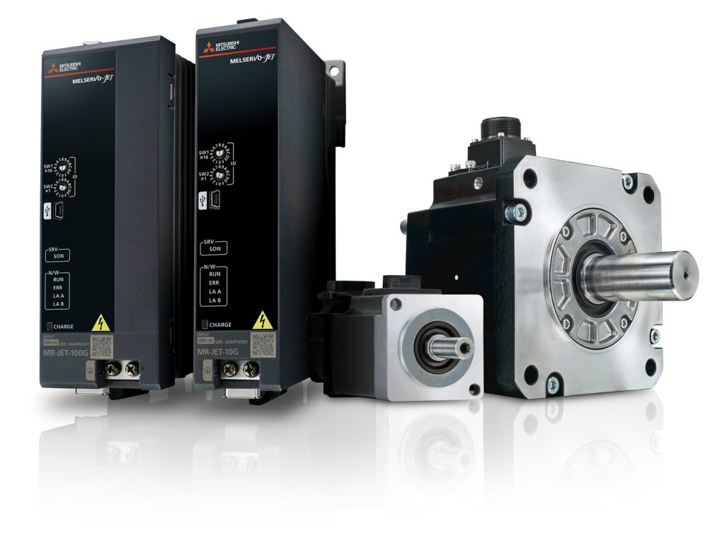  Der Regler MR-JET kombiniert platzsparende Verdrahtung 
und grundlegende Funktionen auf hohem Niveau. 