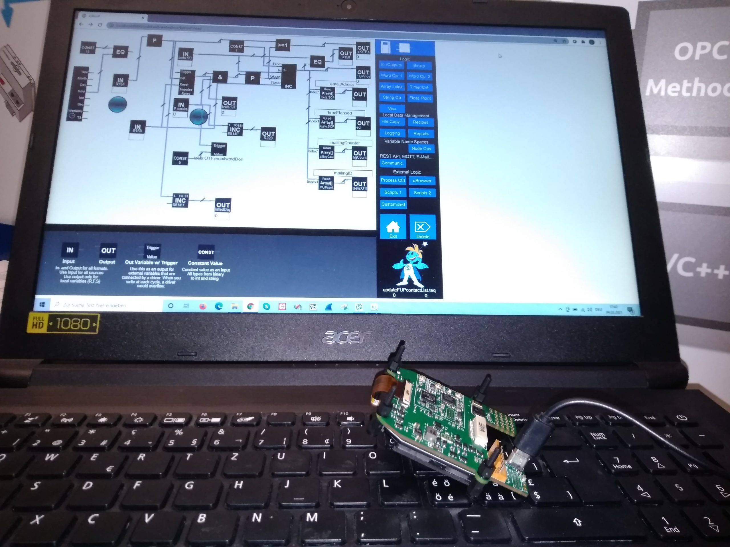 Visualisierung über abgesetzten Rechner