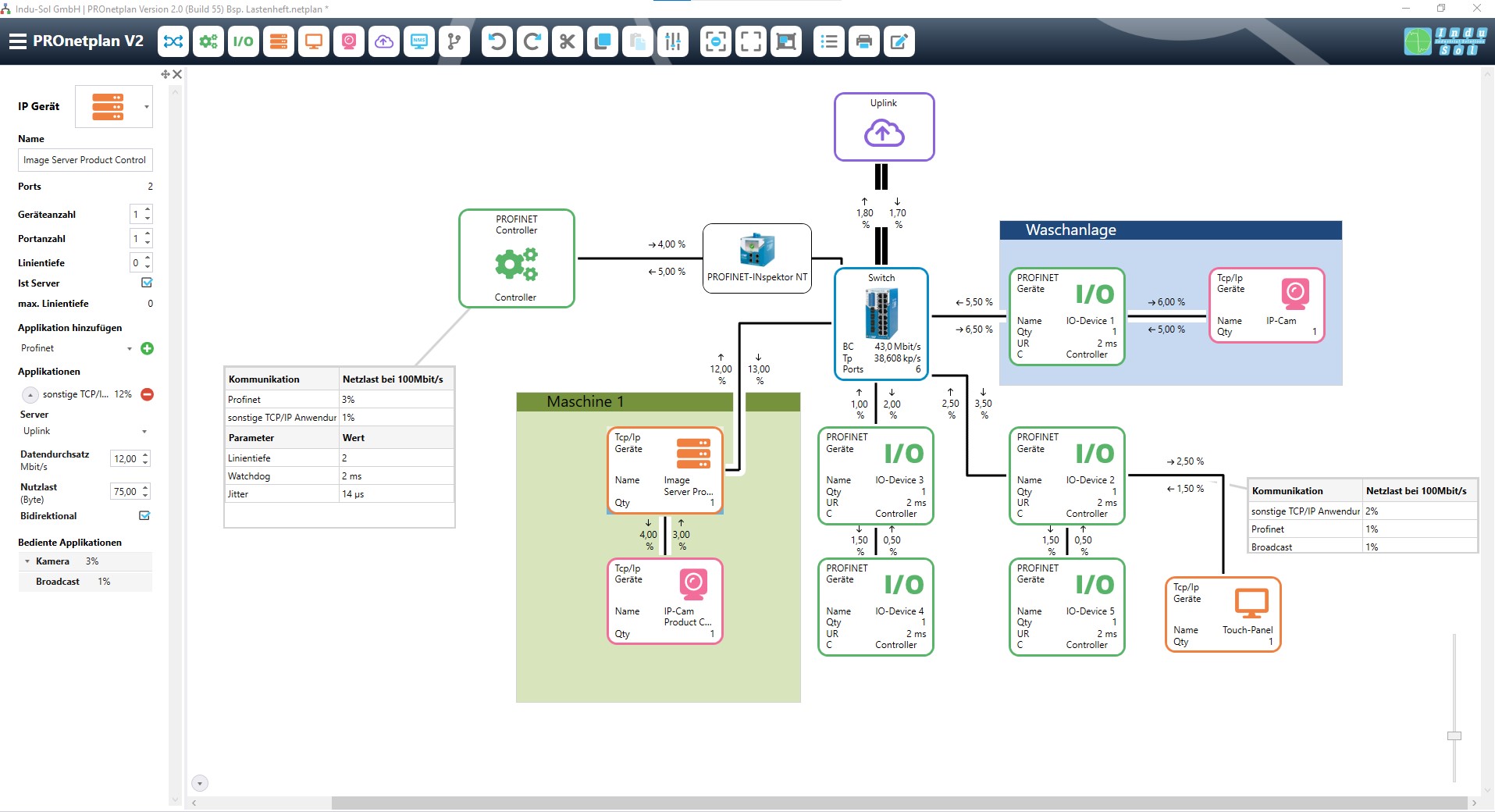 Industrielle Netzwerke planen und simulieren