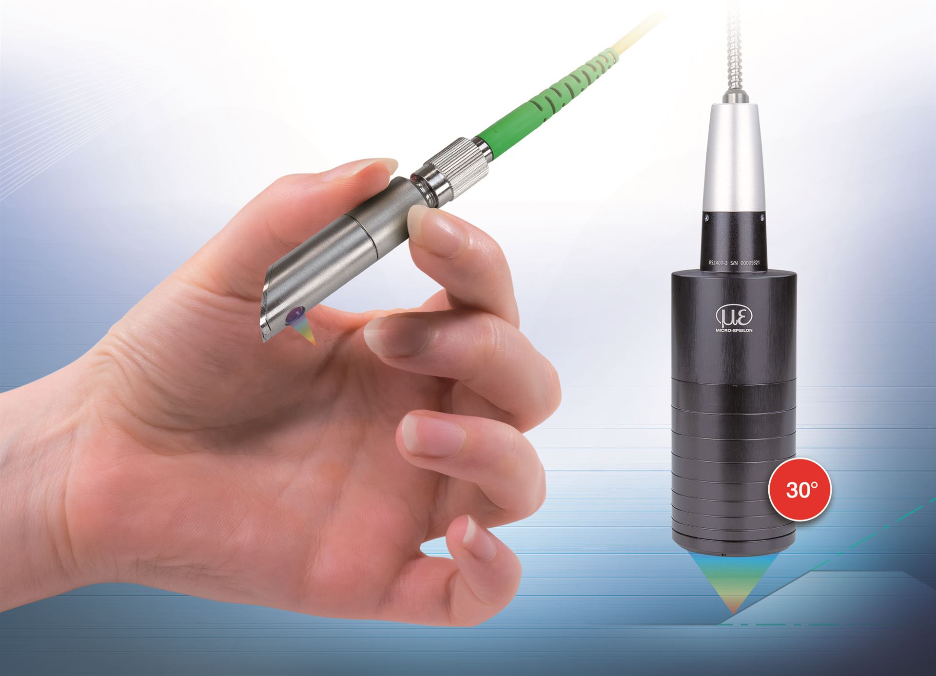 Konfokale Sensoren für gekrümmte Oberflächen