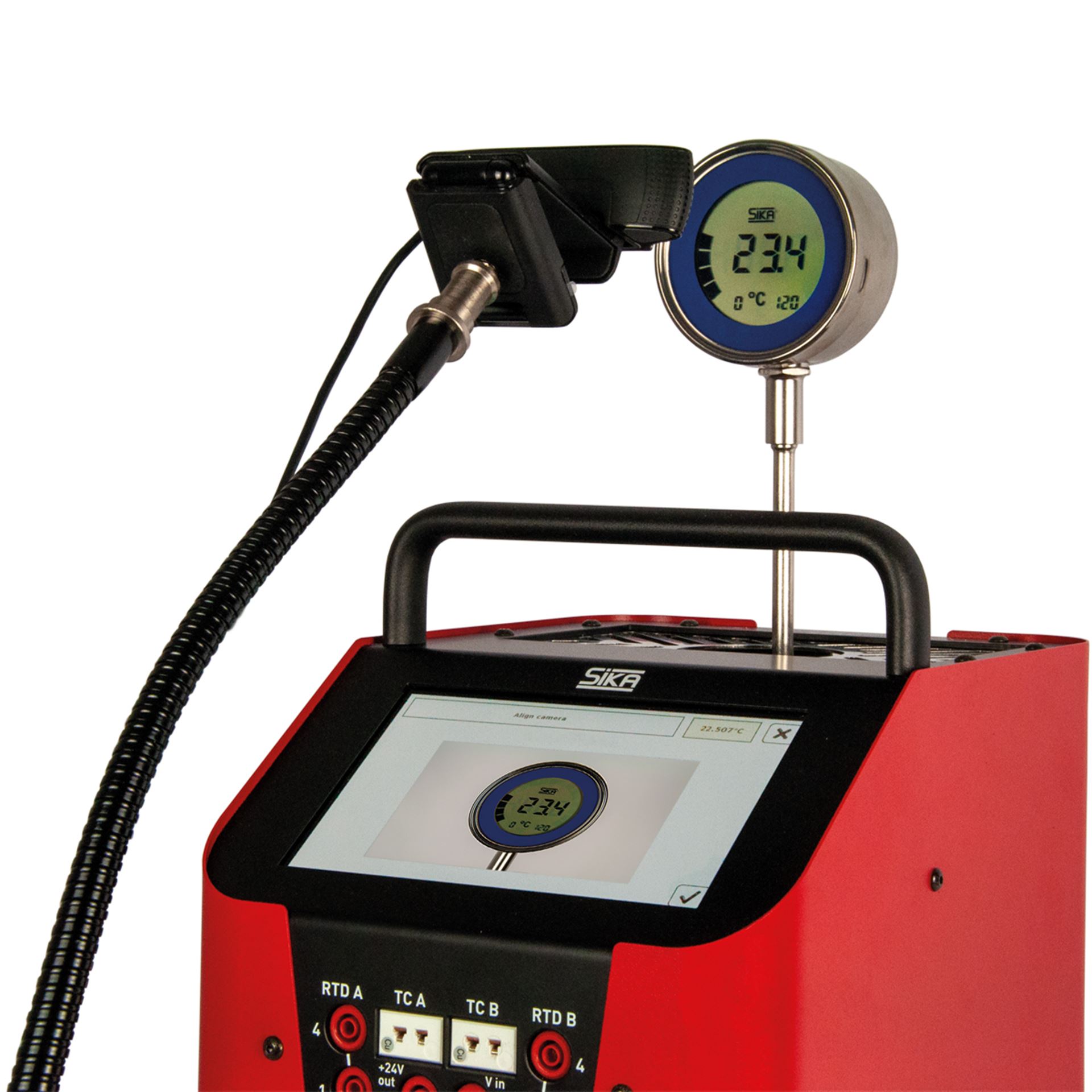 Temperaturkalibrator mit Kamera