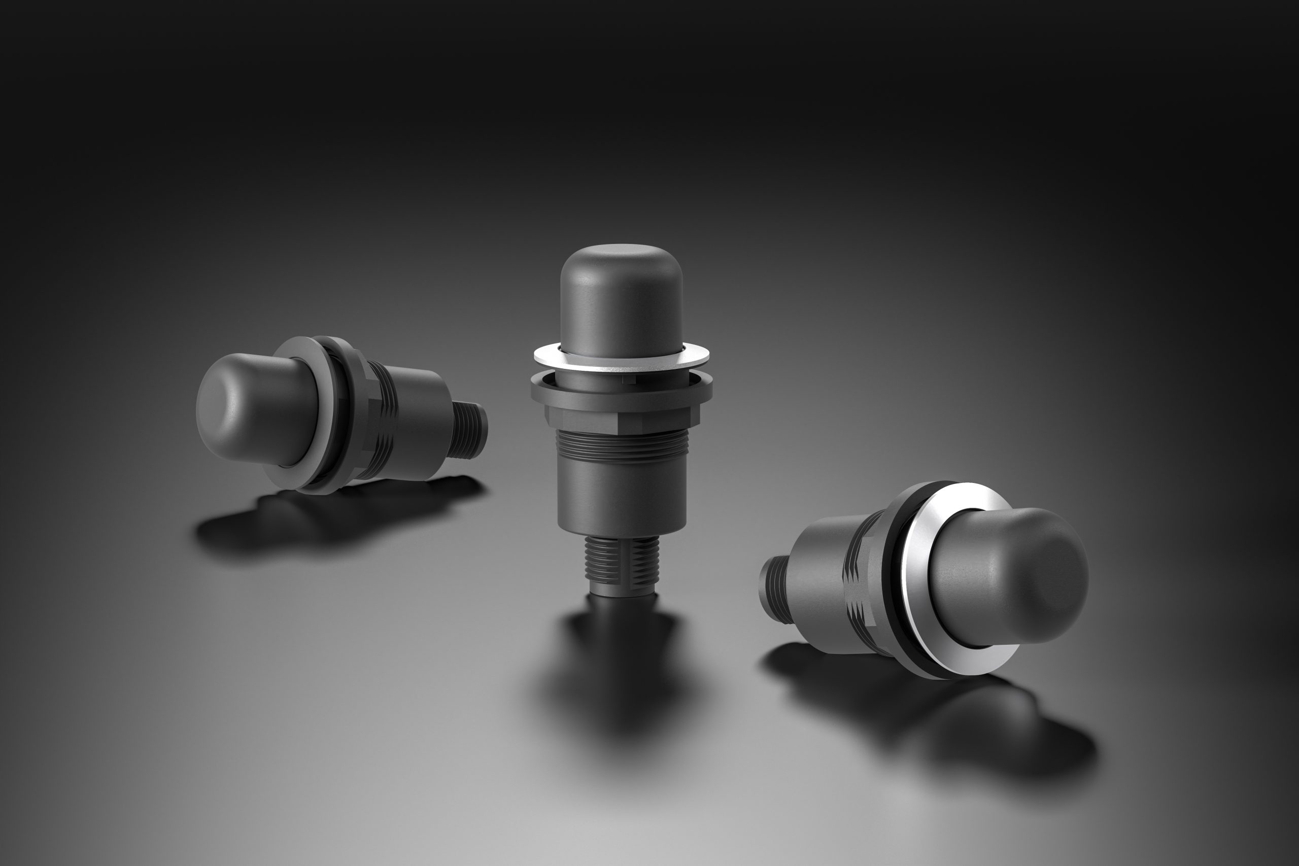 Zustimmtaster mit Aus-Ein-Aus-Prinzip